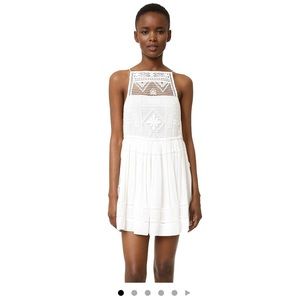 Free people Emily dress white sz large